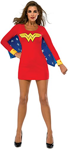Rubie's Women's DC Superheroes Wonder Woman Cape Dress, Multi, Large