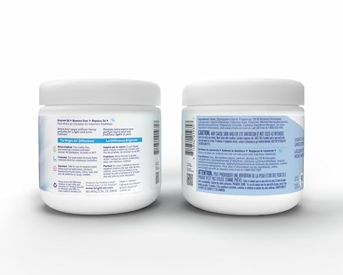 Image of Bright Air 14 oz Odor Eliminator Gel, Light & Pure Unscented, Case of 6, Lasts up to 90 Days