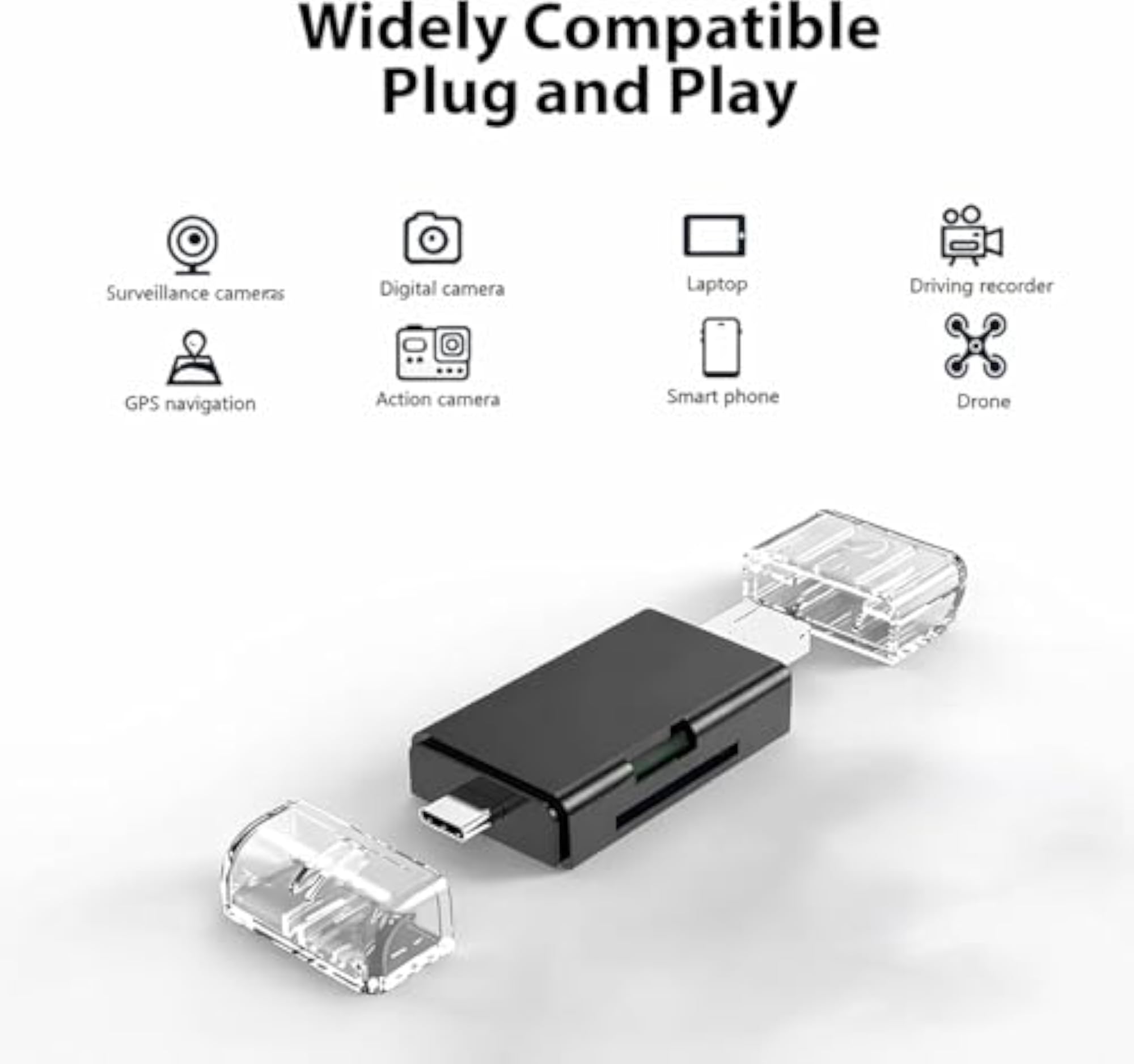 USB 3.0 Type C & Micro USB OTG Memory Card Reader