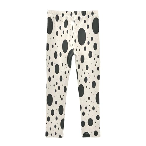Toddler Girls Leggings Printed Yoga Pants Leggings Black Spot for Kids2