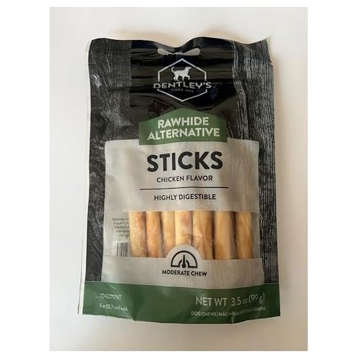 Rawhide Free Retriever Sticks with Real Chicken 10 Count 5 Inch for Small & Medium Dogs