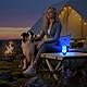 Dog Poop Bag Dispenser with 7-Color LED Light, IPX6 Waterproof USB-C Rechargeable Dog Flashlight, Portable Carabiner (Great for Night Walks) (45 Bags Included)