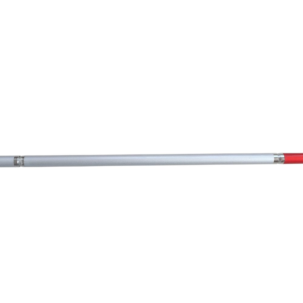 VISIONU Alluminio Bastone Bianco Pieghevole per Non Vedenti 5 Sezioni e Punta Roller (120 cm (47.2 Pollici) - Blu Impugnatura