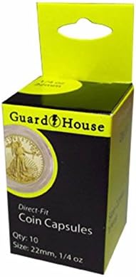 Guardhouse Direct Fit Coin Capsules, 1/4oz Gold Eagle 22mm