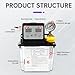 RATTMMOTOR Automatic Lubricating Oil Pump 110V 1L, Electromagnetic Lubrication Pump Digital Numerical Control Dual Digital Display with Pressure Gauge for CNC Machine