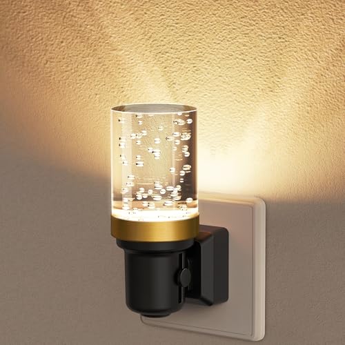 JandCase Lampka nocna z czujnikiem zmierzchu, 1 sztuka, ciepła biel 3000 K, regulowana jasność 0-100 lm, LED do gniazdka, do korytarza, schodów, sypialni, kuchni