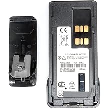 PMNN4409 Replacement Battery [Upgraded] for Motorola MotoTRBO PMNN4491 PMNN4491A PMNN4491B PMNN4448AR PMNN4409AR NNTN8560A PMNN4493A PMNN4406BR PMNN4407 PMNN4412 PMNN4448 Battery with Belt Clip