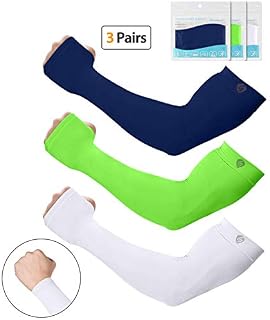SHINYMOD UV Protection Cooling Arm Sleeves Men Women Sunblock Cooler Protective Sports Running
