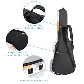Housse de transport étanche pour guitare avec bandoulière réglable Motif abstrait, Multicolore 01., 42.9×16.9×4.7 in… - Les Beatles, Paul McCartney, John Lennon, RIngo Starr, George Harrison Housse de transport étanche pour guitare avec bandoulière réglable Motif abstrait, Multicolore 01., 42.9x16.9x4.7 in… – Image 3