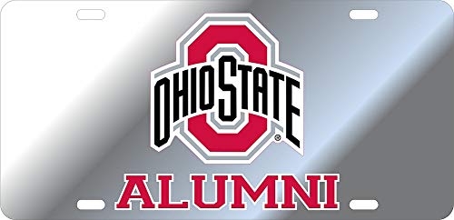 Elite Fan Shop Ohio State Buckeyes License Plate Alumni - Silver