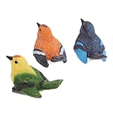 occasion audi Juguete de escritorio de animales: hermoso adorno de pájaro en miniatura pequeño, tamaño pequeño, se ve muy interesante y divertido, se puede usar como adorno para varios eventos, juguete de pájaro de resina