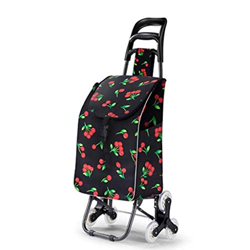LDBDASA Shopping Trolley Leichter Treppenklettern-Klappwagen Mit Großer Kapazität Wasserdichte Tasche