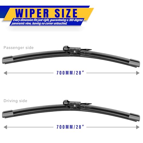 Image of 28 inch 28 inch Front Wipers Fits Ford Escape 2013-2019 Wiper Blades