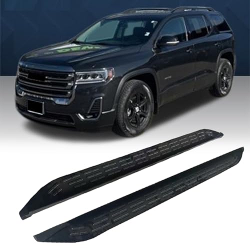 2PCS Estribos laterales aluminio negro para GMC Acadia 2018-23 miniatura 1