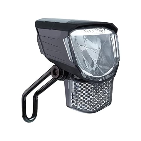 BÜCHEL Tour Dynamo Lampe mit Standlicht und StVZO Zulassung I 45 LUX Fahrradlampe vorne, LED Standlicht, Fahrrad Scheinwerfer, LED Fahrradlicht vorne Cover