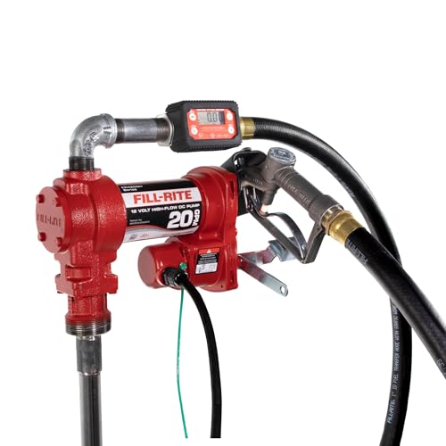 Fill-Rite FR4219H 12V 20 GPM Fuel Transfer Pump with Standard Digital Meter Package | Gasoline, Diesel, Kerosene, Ethanol & Methanol Blends & Biodiesel