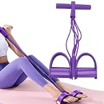 ZenithBurst Resistance Band with Handle, 6 Tube Pedal Ankle Puller, AB Training Aid Device for Uniex