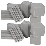 UKCOCO 16 Stück Bassfallen Akustikschaumstoff aus Pyramiden und Würfelförmigen...