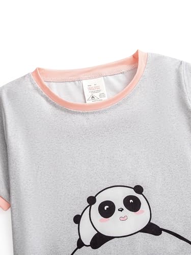 MyFav Pajama Set Big Girls Comfy PJS Lovely Heart Shape Printed Sleepwear Nighty4