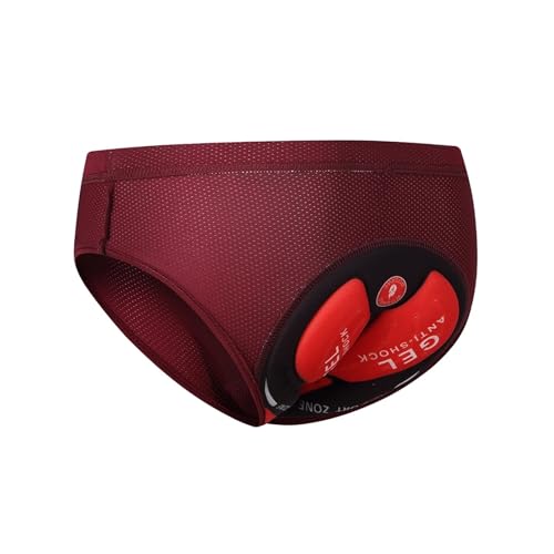 Calzas Cortas Para Ciclismo Hombre Rojo 3XL miniatura 1