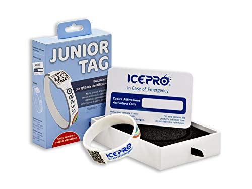 Pulsera antipérdida ICEPRO para niños ajustable y cómoda en color azul