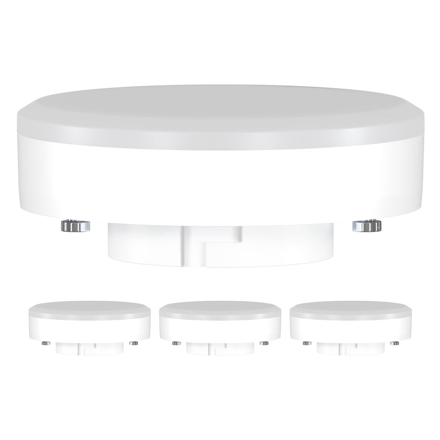 ledscom.de 4 Stück GX53 LED Leuchtmittel, warmweiß (2700 K), 10,6 W, 1038lm, 115°, matt