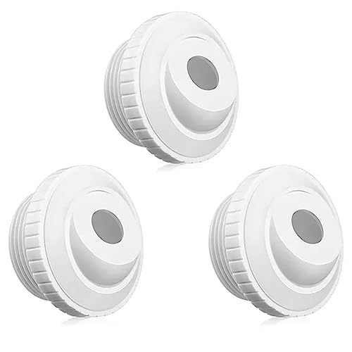 Tvoip 3 Pieces 3/4-Inch Pool Jet nozzles SP1419D Opening Water Directional Flow Inlet Pool Return Jet Fittings Spa with 1-1/2 Inch MIP Thread