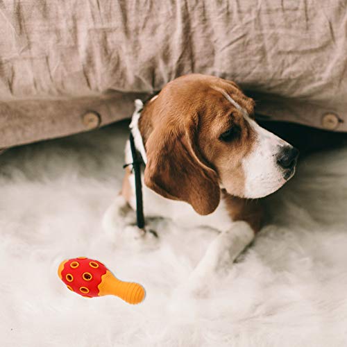 TEHAUX Brinquedo de borracha para animais de estimação, resistente a mordidas, de borracha, para squ