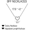 Friendship Necklaces BFF Necklaces for 2 for Women Matching Necklace for BFF Bestie Friends Sisters Birthday Gifts for Her