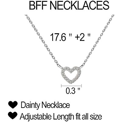 Friendship Necklaces BFF Necklaces for 2 for Women Matching Necklace for BFF Bestie Friends Sisters Birthday Gifts for Her
