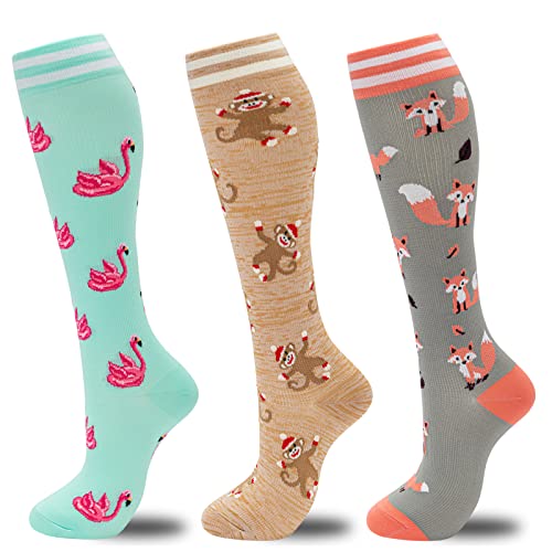 Fenglaoda Compression Socks For Women Men, 20-30Mmhg Compression Support Circulation Socks For Nurses #TOP8