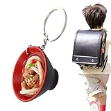 Fideos fideos - Carreras clave de comida, colgante | Mini fideos realistas, regalo de llave en miniatura, accesorio de novedad de graduación de cumpleaños para fideos, Tazón, Se référer