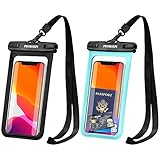 PEORSEFI Universal Waterproof Phone Pouch - iPhone Waterproof Case Compatible for iPhone Pro Max Xs Max XR X 8 7 6S Plus SE Samsung up to 7', IPX8 Waterproof Cellphone Dry Bag-2 Pack