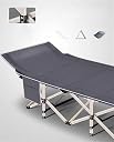 Jumix Camping Cot for Adults – Portable Folding Bed with Side Organizer & Head Incline, Heavy Duty Steel Frame, Ideal for Hiking, Travel, Office, Outdoor Sleeping gallery image