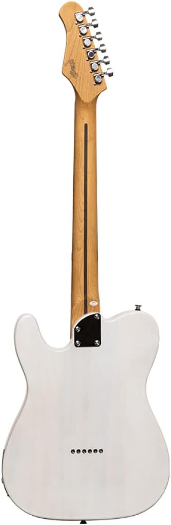 Stagg 6 String Solid Body Electric Guitar, Right, White SET-PLUS WHB