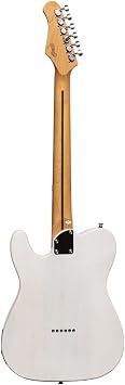 Stagg 6 String Solid Body Electric Guitar, Right, White SET-PLUS WHB