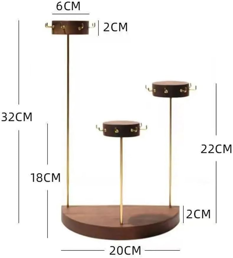 FMURY Jewelry Necklace Holder Manager Holder Circular Bracelet Organizer Pendant Necklace Rings Display Holder