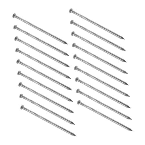 GLEAVI 25個 ステンレス スチール 床 釘 カーペット 釘 階段 舗装 縁石 スパイク ガーデン アンカー スパイク ファスナー カーペット スパイラ