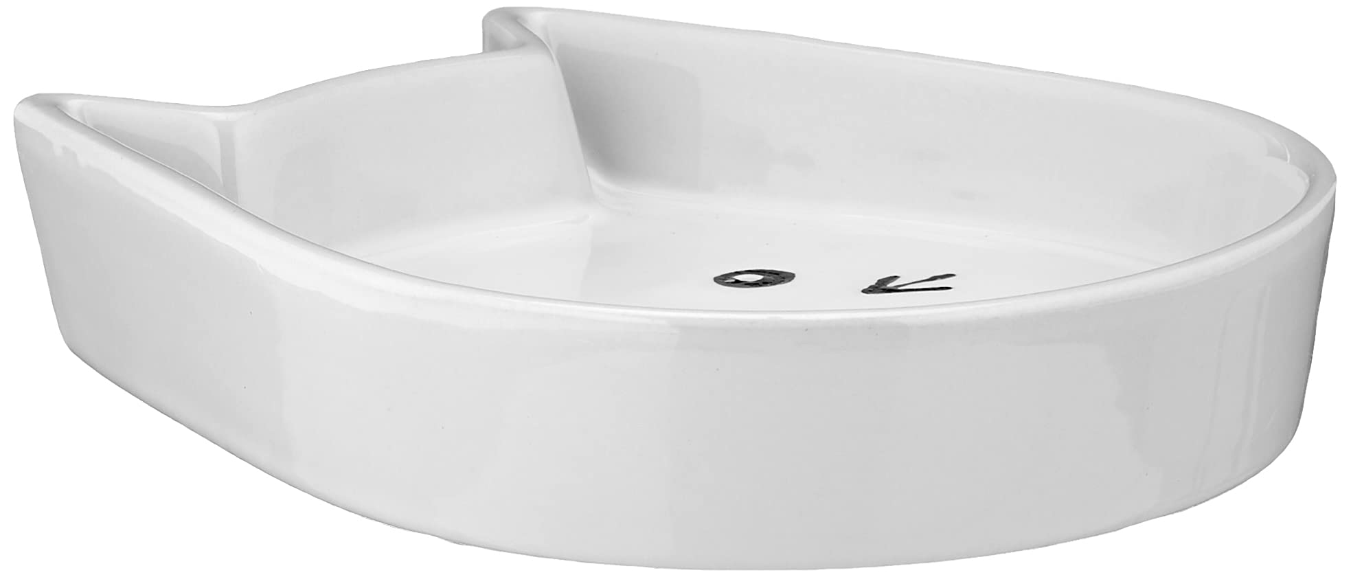Nobby Pet Blanc Ceramic Cat Bowls Kitty Face
