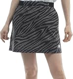 [ニューバランス] ゴルフ スカート (ストレッチ性・フリーハンドロゴプリント) / レディース / 012-6134504 010_ブラック 2 [L]