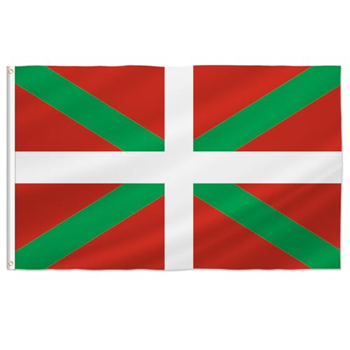 PTEROSAUR Bandiera dei Paesi Baschi, 90 x 1,5 m bandiere delle comunità autonome basche (Paesi Baschi, 9,6 x 1,5 m)