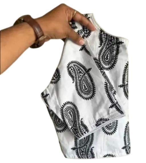 Cotton Women's Blouse with Beautiful Embroidery Design | AEH_blouse133-picture-11