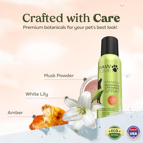 Image of PAWFUME Dog Perfume Spray Long Lasting Scent for Grooming, Show Dog, 4-Pack - Keep Your Pup Fresh All Day - Hypoallergenic, Alcohol-Free, Detangling Formula - Moisturizing Pet Cologne Spray for Dogs