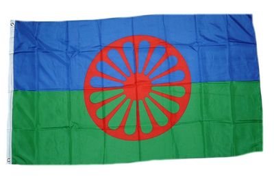 Preisvergleich Produktbild Flagge Fahne Sinti und Roma 90 x 150 cm FLAGGENMAE®