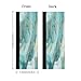 Pardick Teal Turquoise Marble Refrigerator Door Handle Covers Set of 2 Washable Kitchen Appliance Handles Decor Protector for Fridge, Microwave, Dishwasher, Oven Keep Off Food Stains, Oil