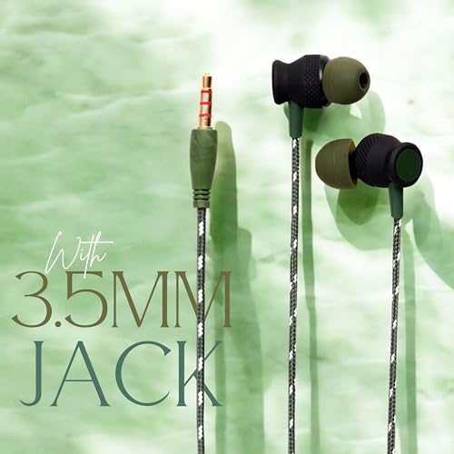 Image of Noise 3.5mm Wired Earphone with Powerful HD Mic for Clear Sound, in-Line Volume Controller & Noise Cancellation Compatible with only 3.5mm Jacks in Mobiles- Green