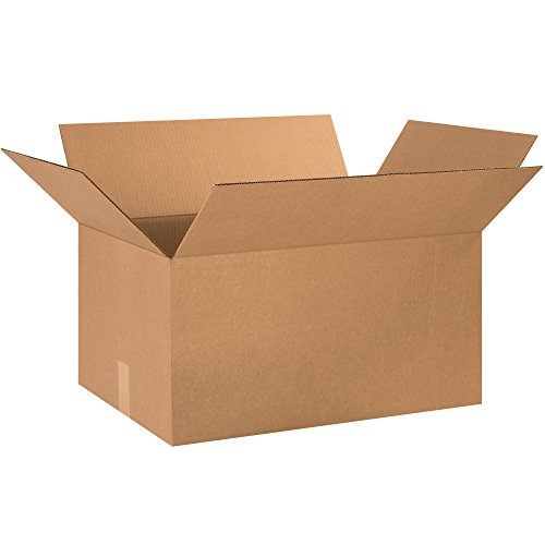 Image of BOX USA Moving Boxes Large 24 inchL x 16 inchW x 12 inchH 40-Pack, Cardboard Box for Shipping, Moving, Mailing, Packing, Packaging and Storage