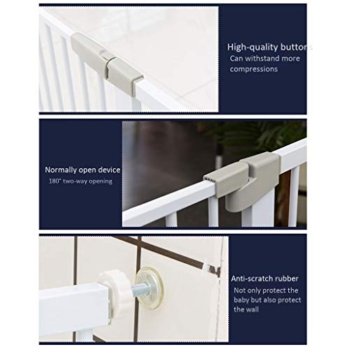 Barrière de sécurité pour chien extensible de 97 à 104 cm sans perçage pour escalier