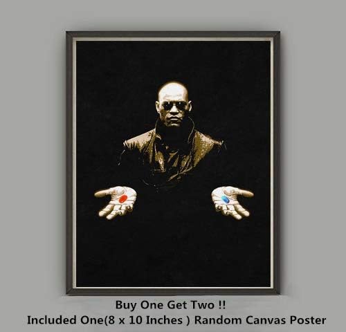 QG Art Choose Your Pill Morpheus Moive Canvas Art Prints Wall Poster,Not Included Frame