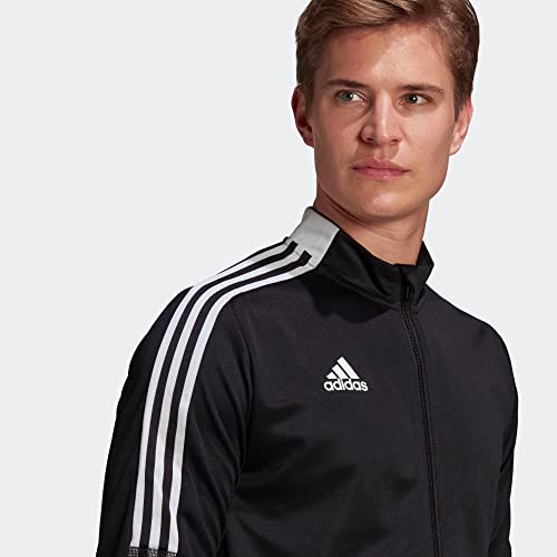 Image of Adidas Cotton Men Solid Tiro 21 Standard Length Track Jacket